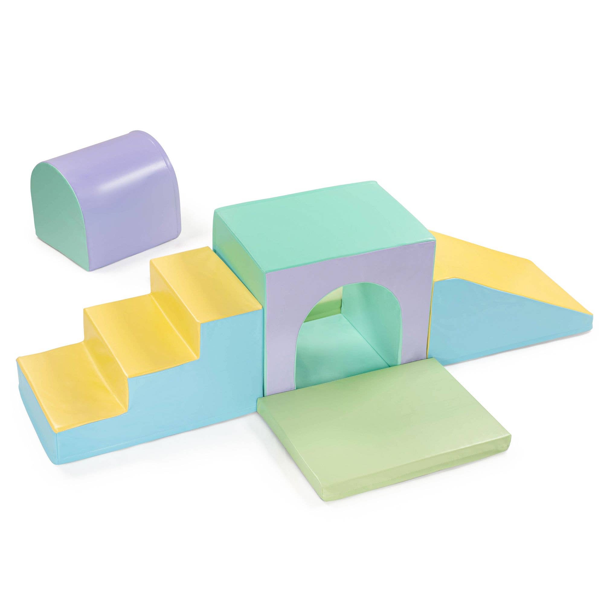 New Bounce - Vente Tapis de jeu – enfant et bébé - Ensemble de jeu doux 6 pièces - Couleurs pastel2