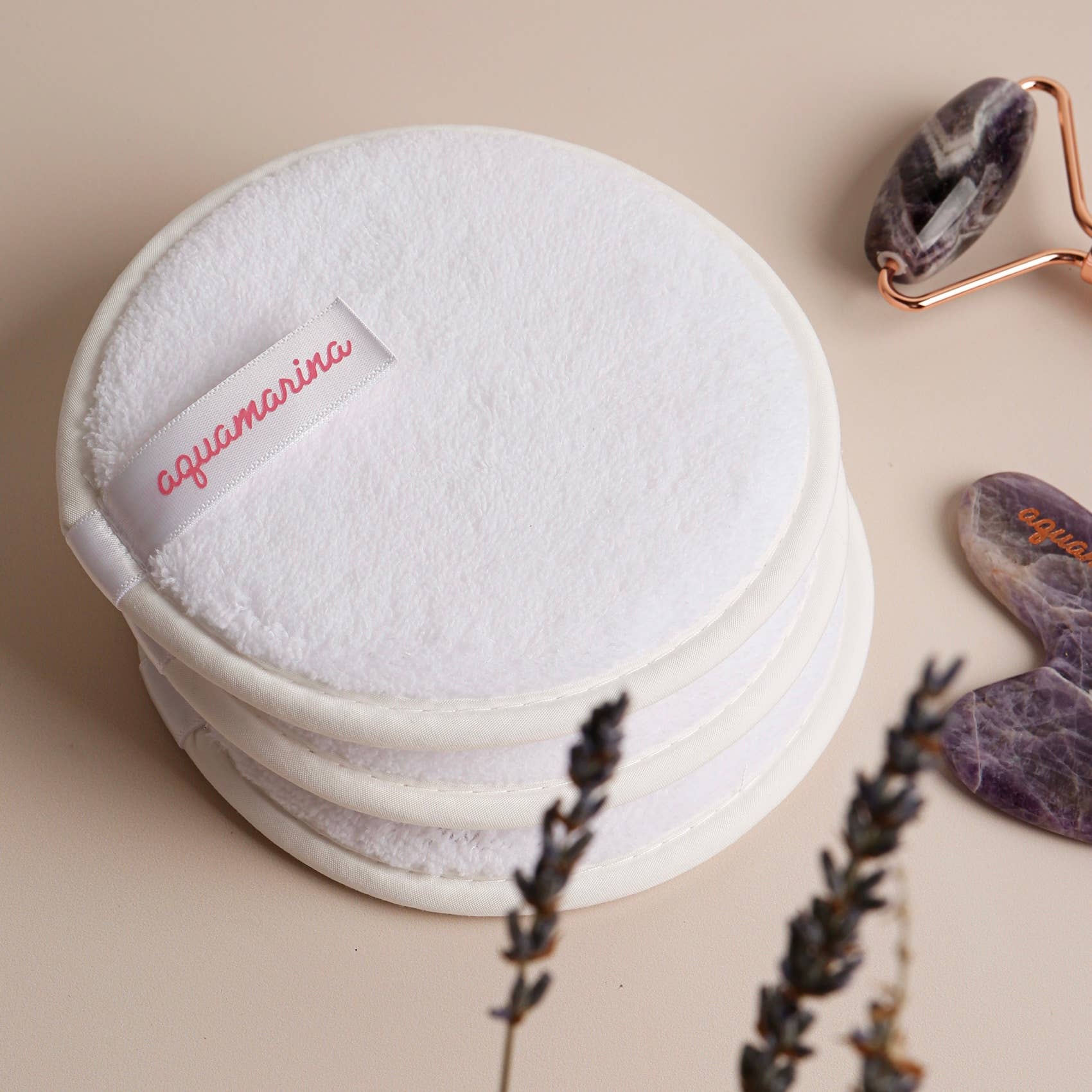 Aquamarina Beauty – wholesale Cotton pad – Magic Cleansing Puffs • Set of 3 in Pouch6