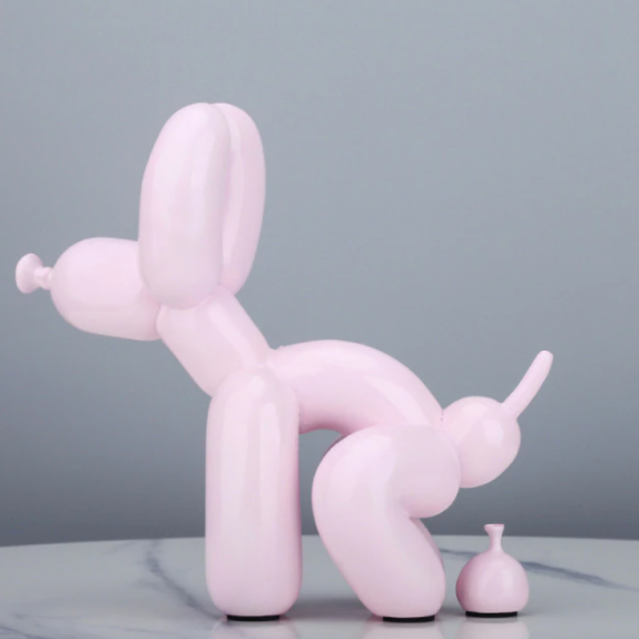 IVORE.GROUP (We cover All Import duty) - Wholesale Decorative Figurine - Poop Balloon Dog Statue3