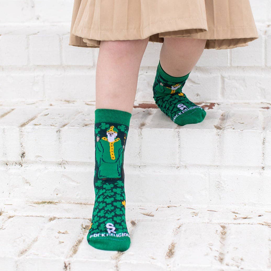 Sock Religious - Wholesale Socks - Kids - St. Patrick Kids Socks1
