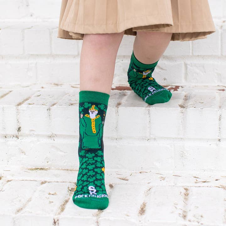 Sock Religious - Wholesale Socks - Kids - St. Patrick Kids Socks1