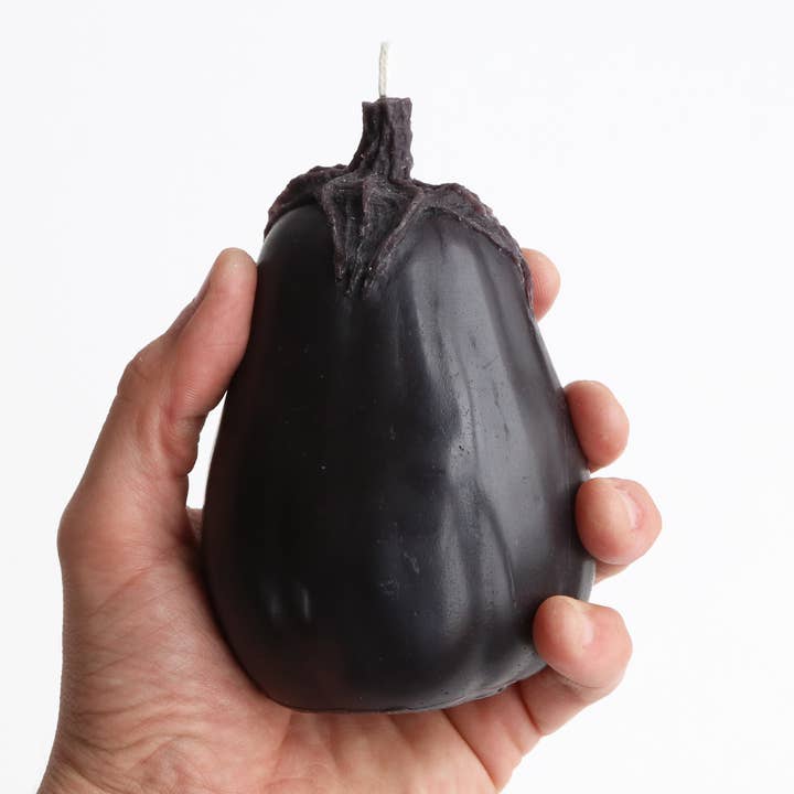 Eggplant Beeswax Candle for wholesale by Artifaqt