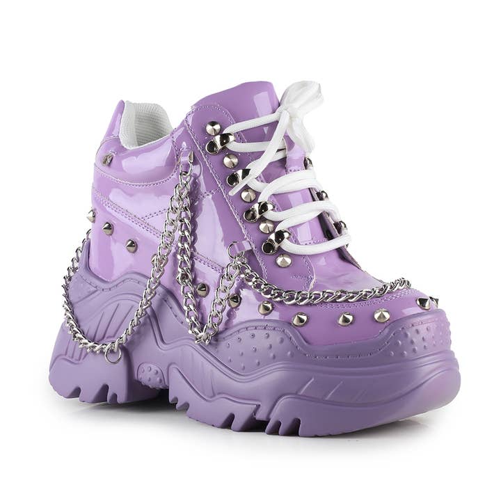 Anthony Wang - Wholesale Lifestyle Sneakers - Women's - Space Candy-Hidden Wedge Chain Sneakers