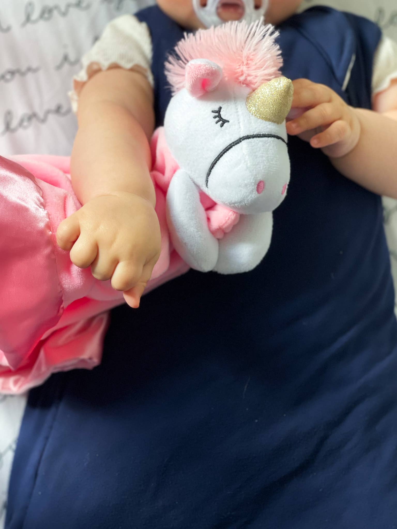 Yikes Twins - Wholesale Security/Cuddle Blanket - Baby - Unicorn Lovey security blanket for travel and bedtime4