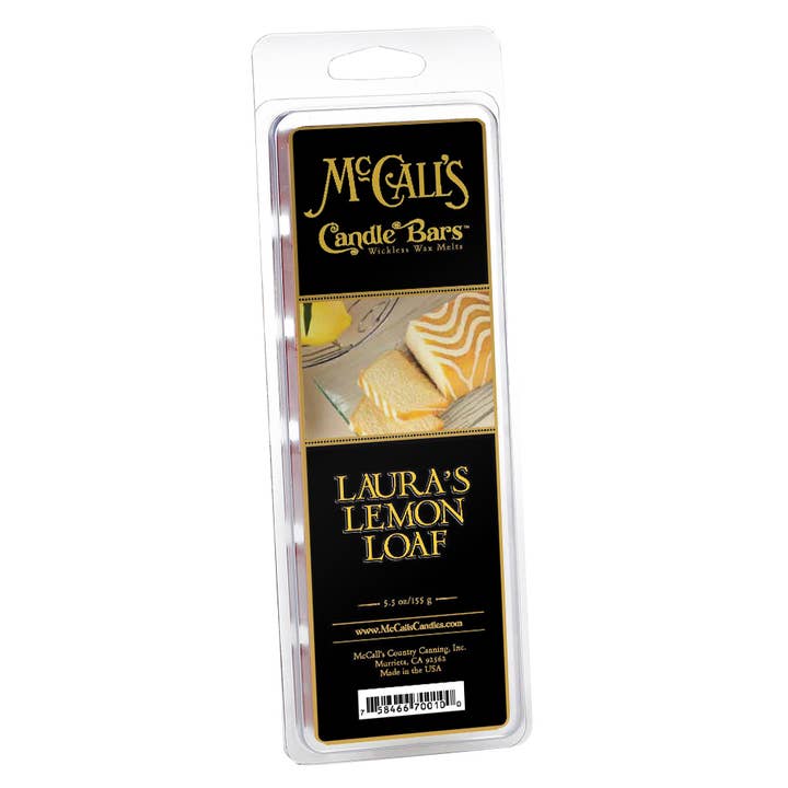 Laura's Lemon Loaf | Wax Melt Snap Bars for wholesale by McCall's Candles