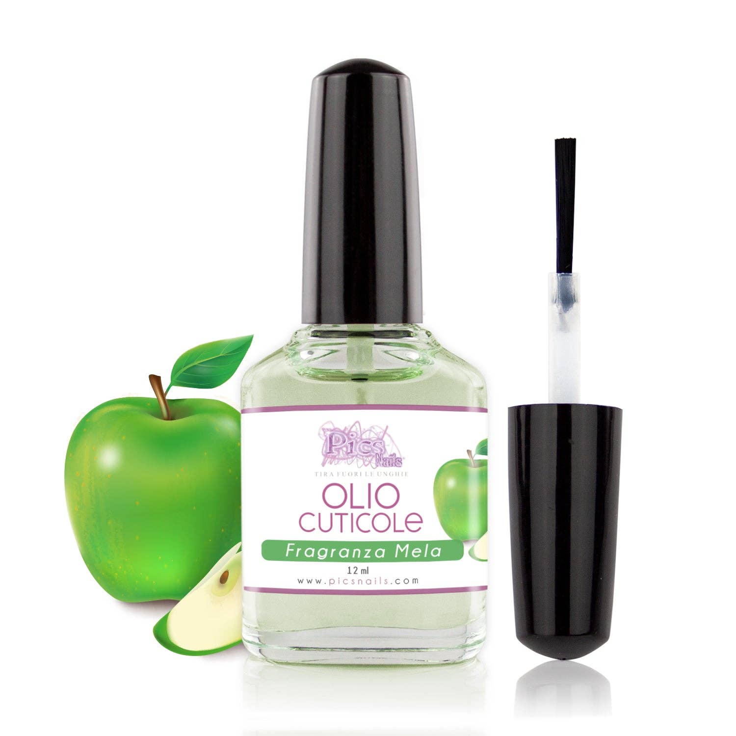 Pics Nails - Wholesale Cuticle Oil - Professional Cuticle Oil For Hands And Feet 12Ml - APPLE Fragrance - Moisturizing And Regenerating Oil For Cuticles Of Hands And Feet3