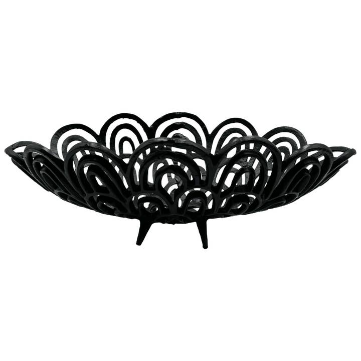 2626 Designs - Wholesale Decorative Plate/Dish/Bowl - Aluminum Peacock Feather Bowl