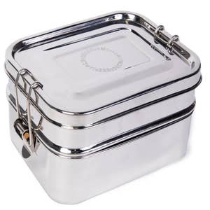 Stainless Steel Tiffin Lunch Box 4 Tier, 26 Oz. Bowl