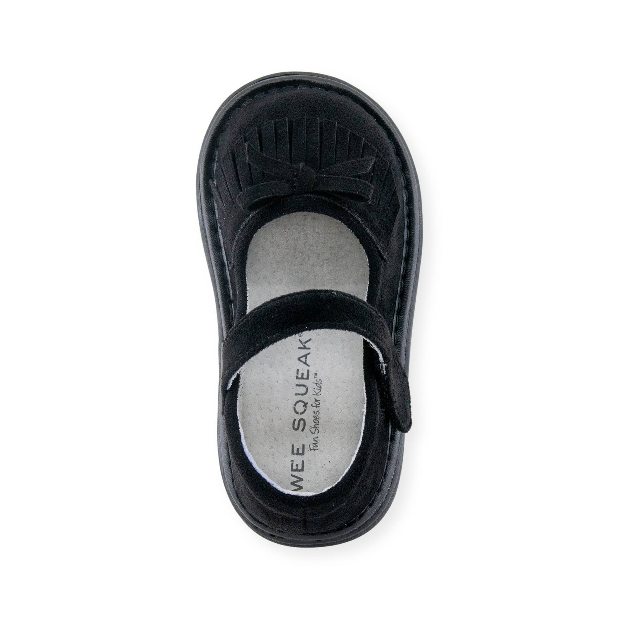 Wee Squeak Shoes - Wholesale Flats/Loafers - Kids - Moccasin Black Shoe3