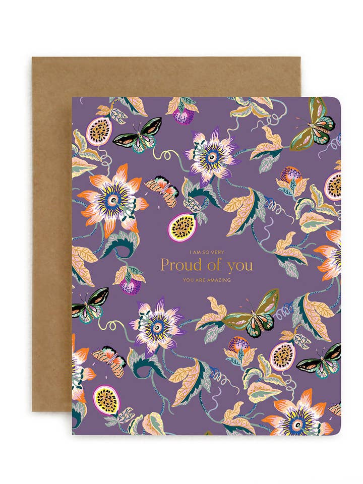 Proud Of You - Wondergarden Greeting Card for wholesale by Bespoke Letterpress