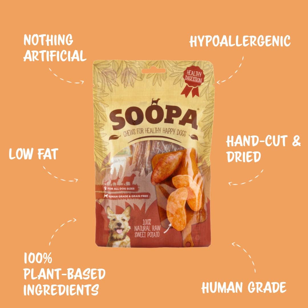 Soopa Europe – wholesale Godis - Hund – Naturliga tuggben av sötpotatis för hundar0
