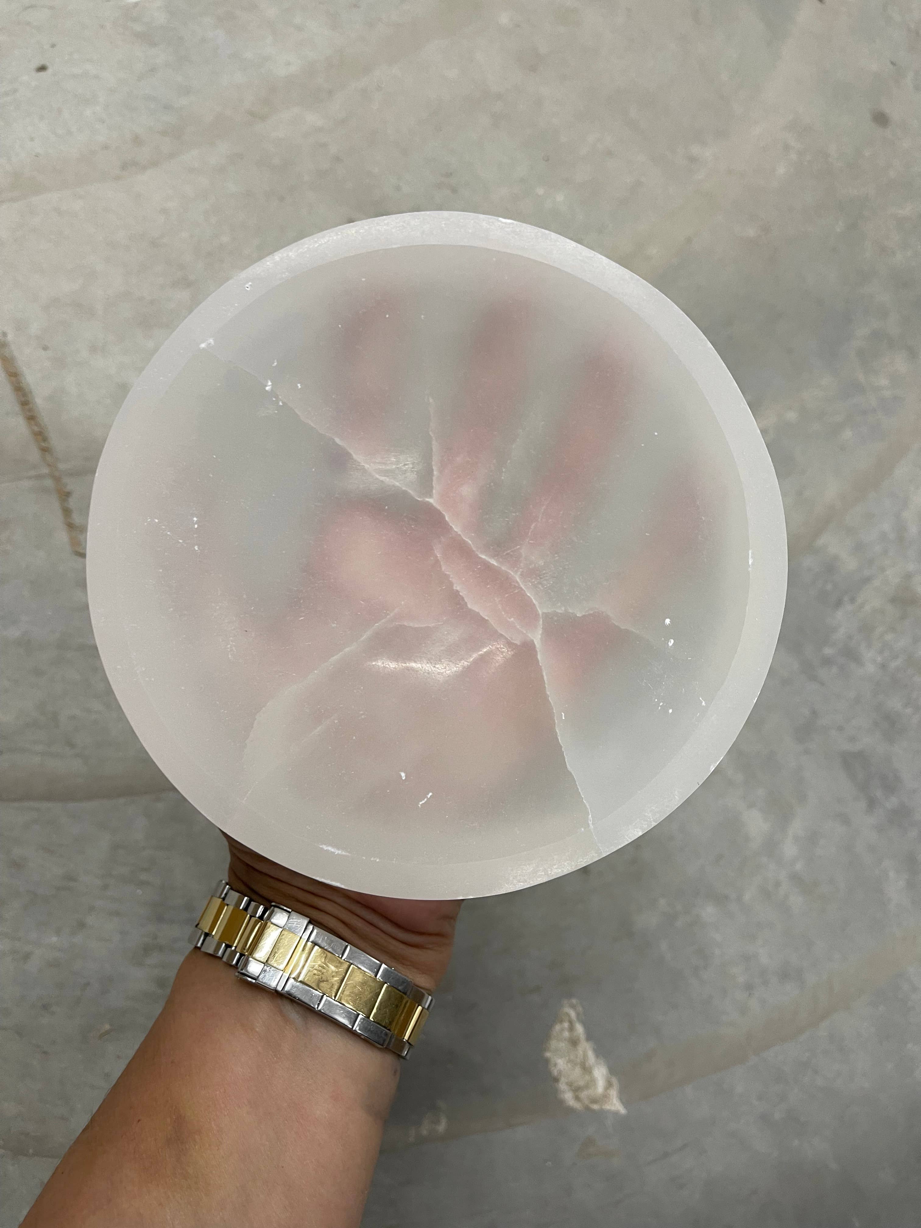 Casablanca Exports - Wholesale Decorative Plate/Dish/Bowl - 14cm Selenite Round Bowl 2