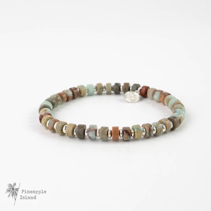 Pineapple Island - Wholesale Beaded Bracelet - Ubud Natural Stone Beaded Bracelet, by Pineapple Island