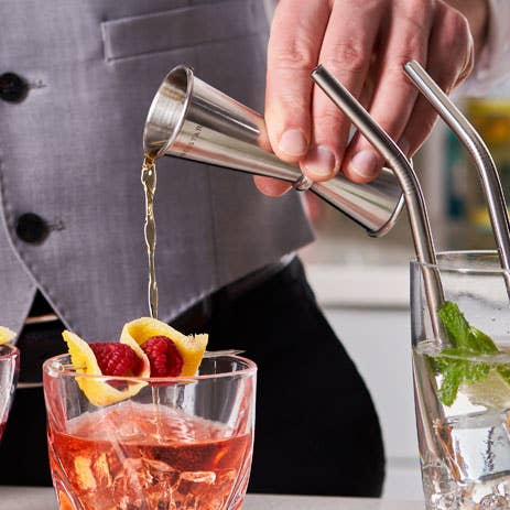 UBERSTAR - Wholesale Jigger - Double Jigger Stainless Spirit Measure 25ml/50ml - Silver1