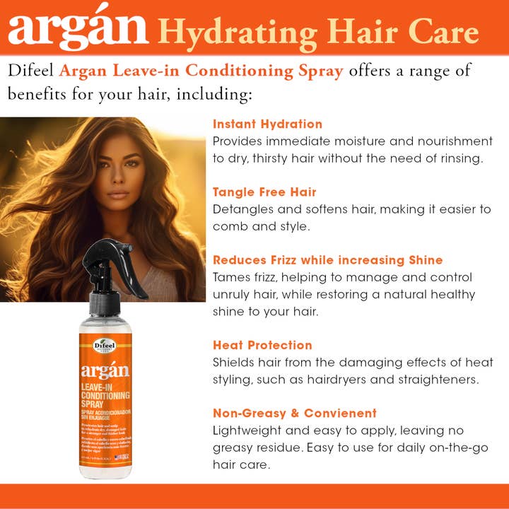 Difeel - Wholesale Hair Leave-In Conditioner - Difeel Leave In Conditioning Spray 6 oz.