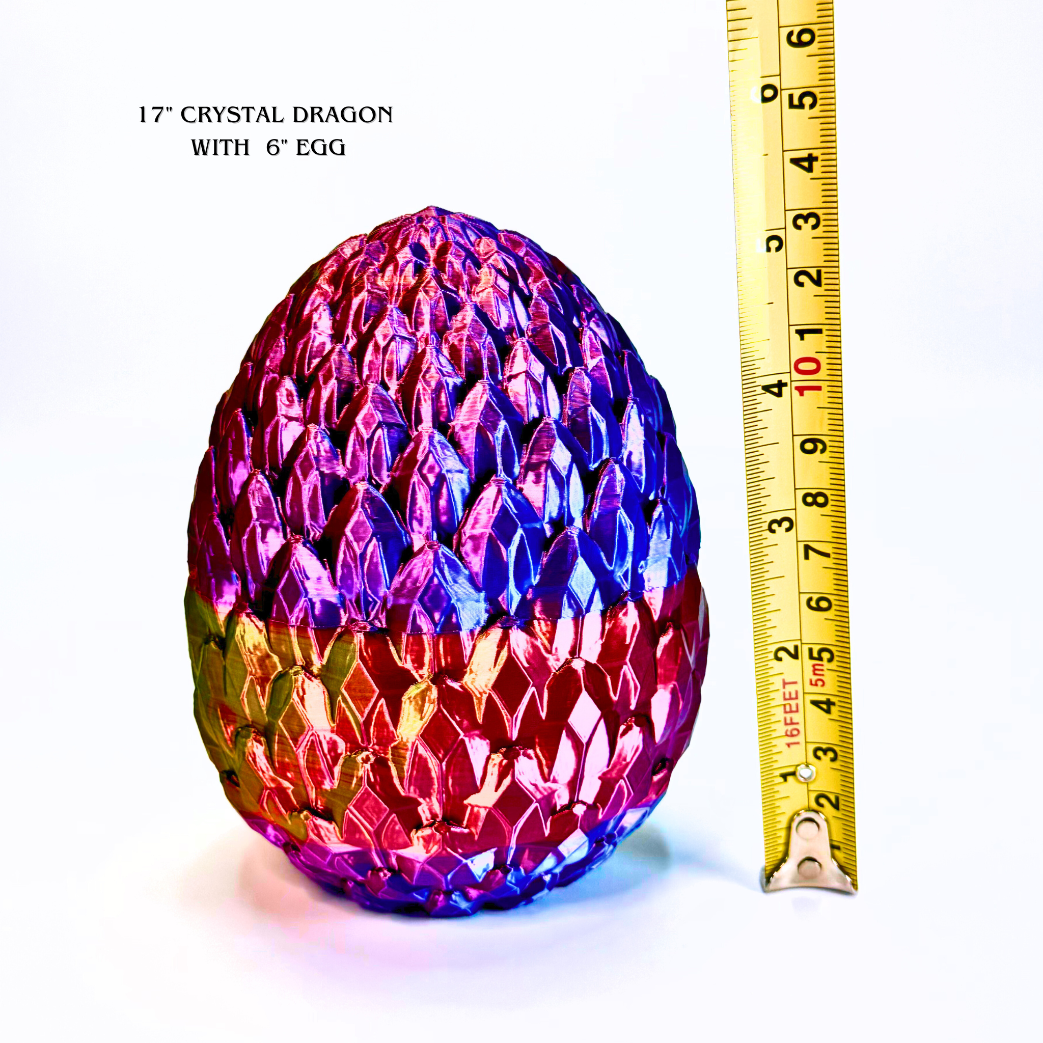 Dragon Fidgets - Wholesale Fidget Toy - Kids - 17IN Crystal Dragon and 6IN Egg Fidget Toy, Decor4