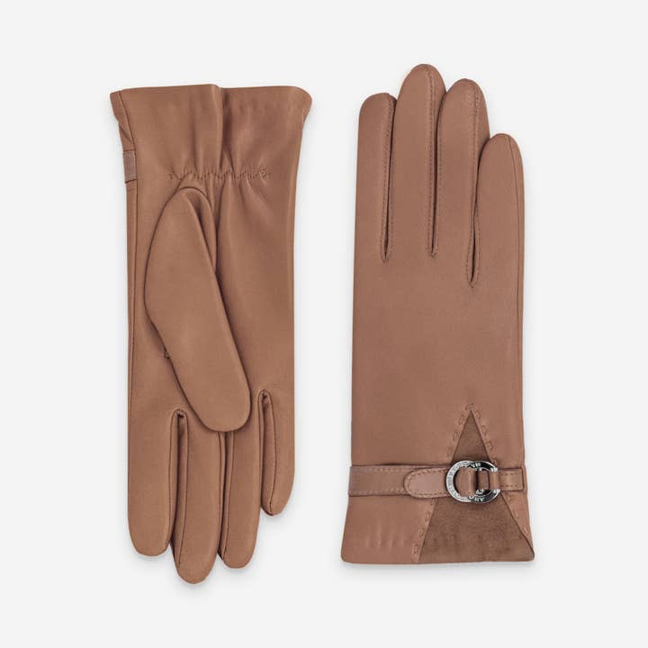 Glove Story - Wholesale Gloves - Women's - Lambskin Leather Gloves–Cashmere,Wool & Nylon Lining–21639CA20