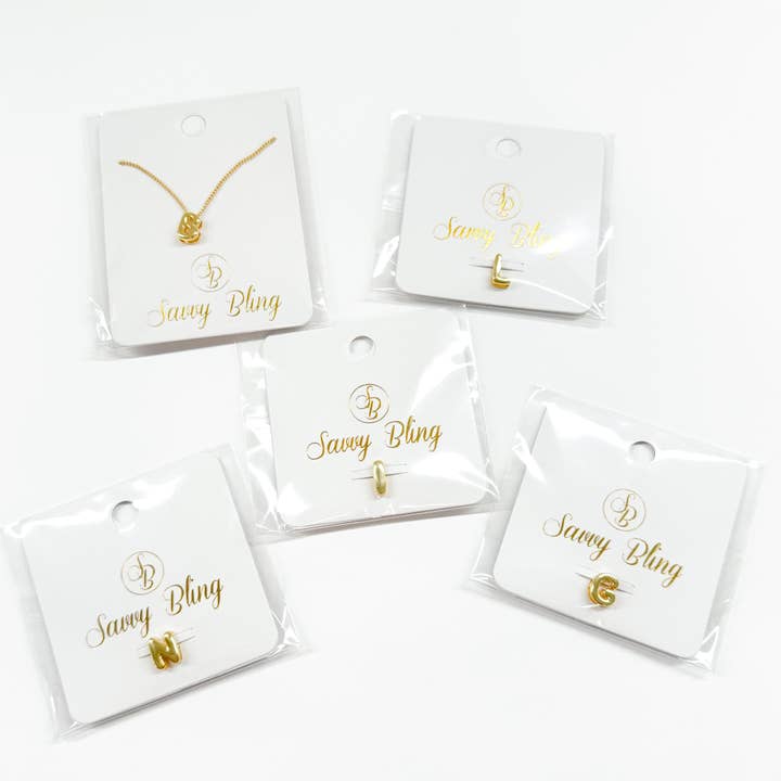 Savvy Bling - Wholesale Pendant/Charm Necklace - Custom Initial or Custom Name Slider Necklace53