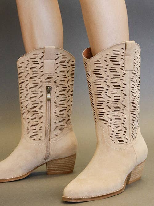 Botte Western Découpée au Laser DALLAS-18 pour la vente par BEAST FASHION