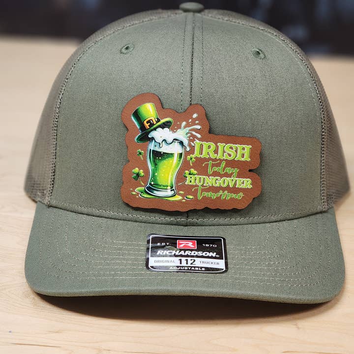 Knot Creatives – wholesale Baseball cap – Unisex – Fun Irish Green Beer Mug Baseball Cap, Adjustable Richardson4