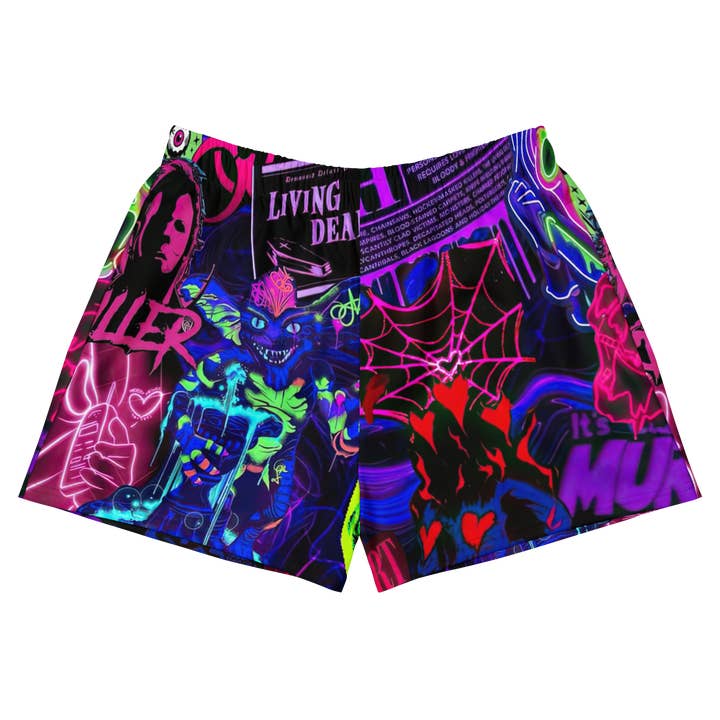 Freaky Frights Unisex Ongevoerde Zwembroek voor wholesale door Goth Cloth Co.