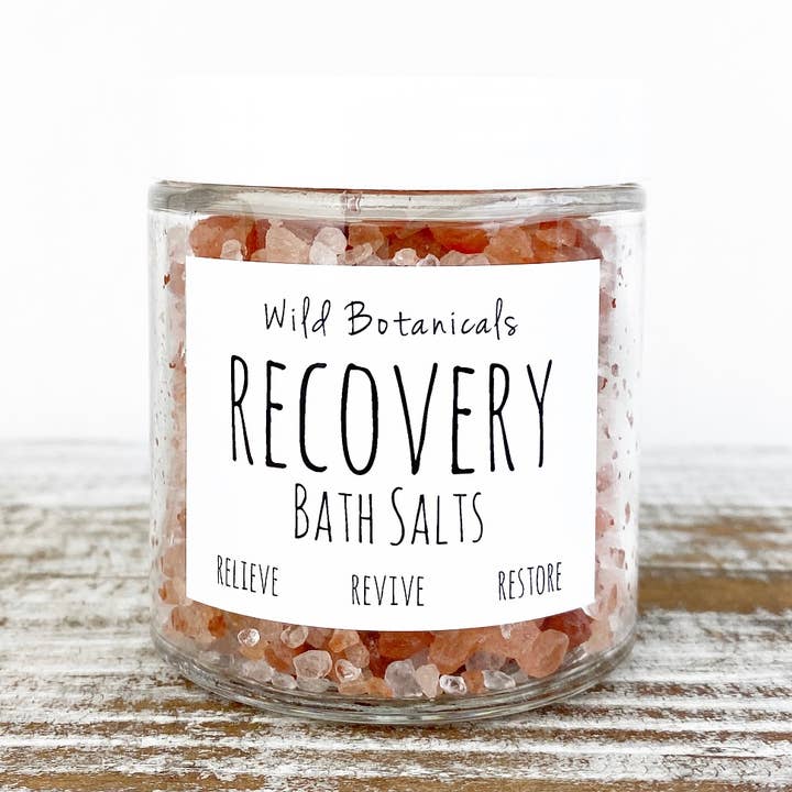 4.5 oz Recovery Bath Salts for wholesale by Wild Botanicals