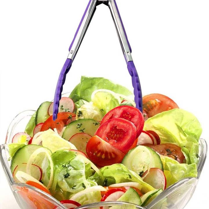 VIGOR - Wholesale Kitchen tong - Stainless Steel 7 Inch Silicone Party mini Tong Utensils fo3