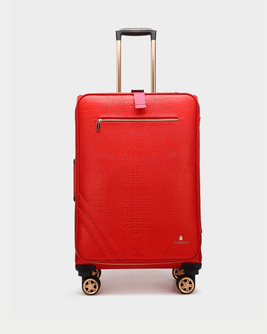 Tote&Carry - Wholesale Luggage - Apollo 2 Suitcase 2 Piece Set in Red2
