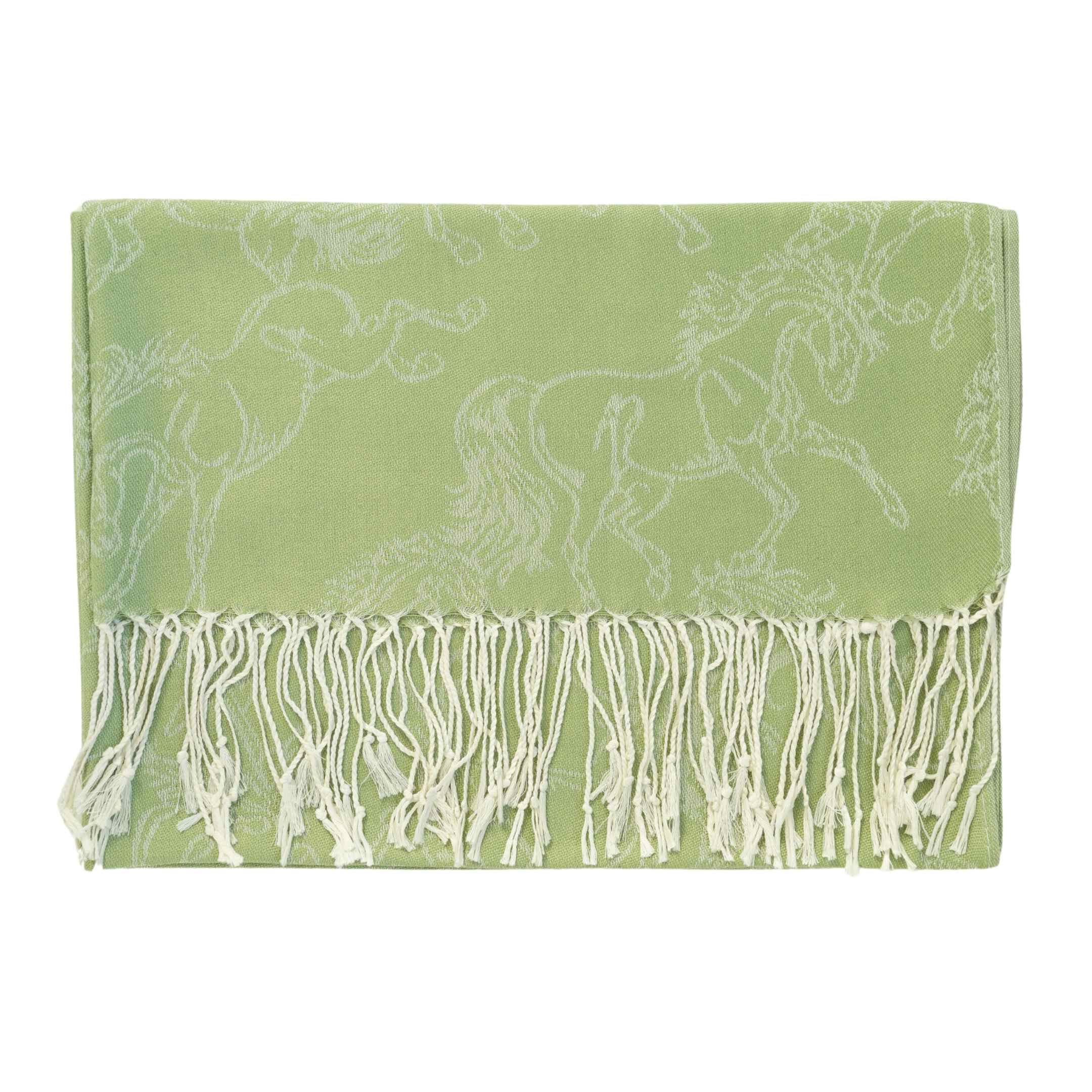 AWST Intl - Wholesale Scarf - Women's - AWST Int'l Lila Linear Horses Pashmina Scarf5