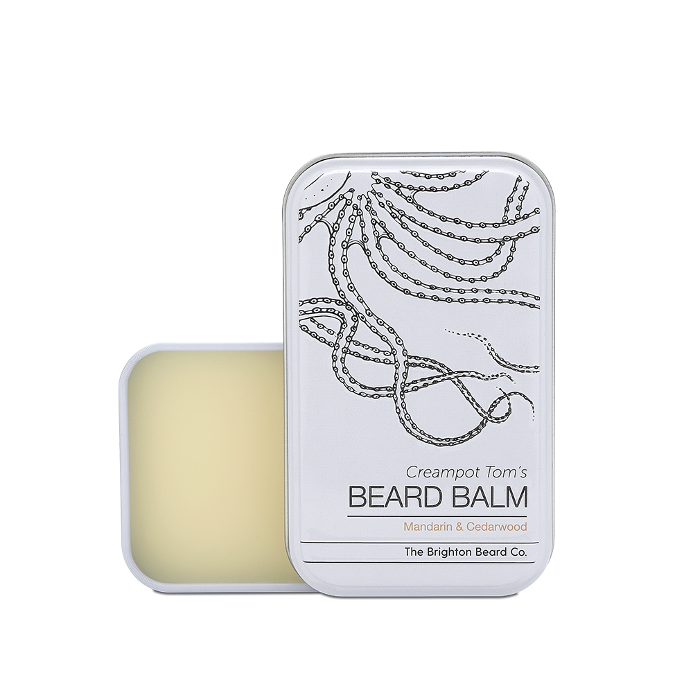 The Brighton Beard Co. – Produto de estilo de barba por atacado – Bálsamo para Barba Creampot Tom com Mandarina e Madeira de Cedro3