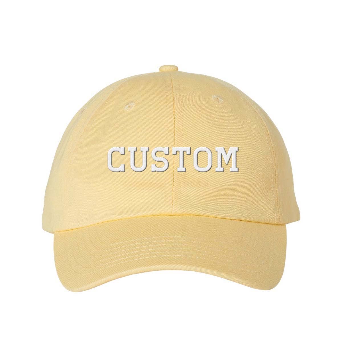 Lucky Luna Apparel – wholesale Baseball cap – Unisex – Custom Text Regular Block Embroidered Dad Hat8