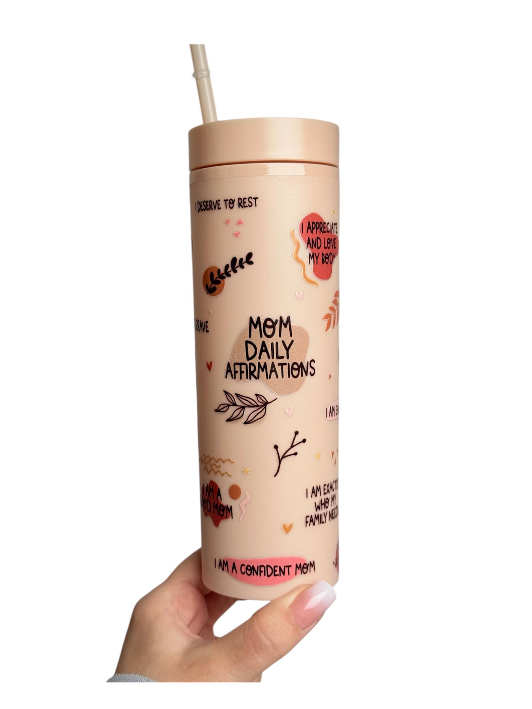 the cute cloud - Wholesale Insulated Mug/Tumbler - Tumbler cup Mom Daily Affirmations4