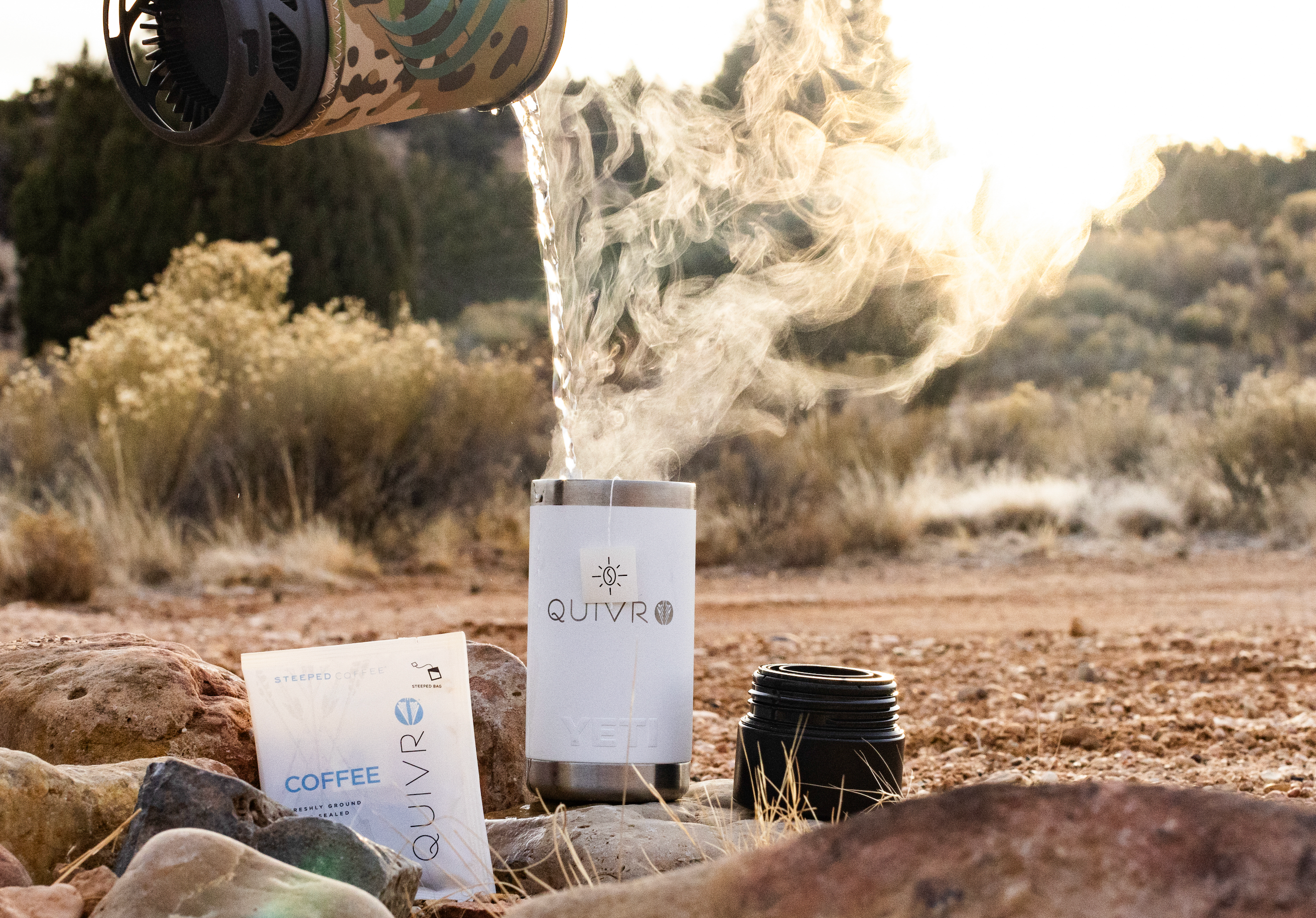 QUIVR - Wholesale Ground Coffee - Single Serve Hot Coffee Packs Steeped Regular/Decaf 10 Pack1