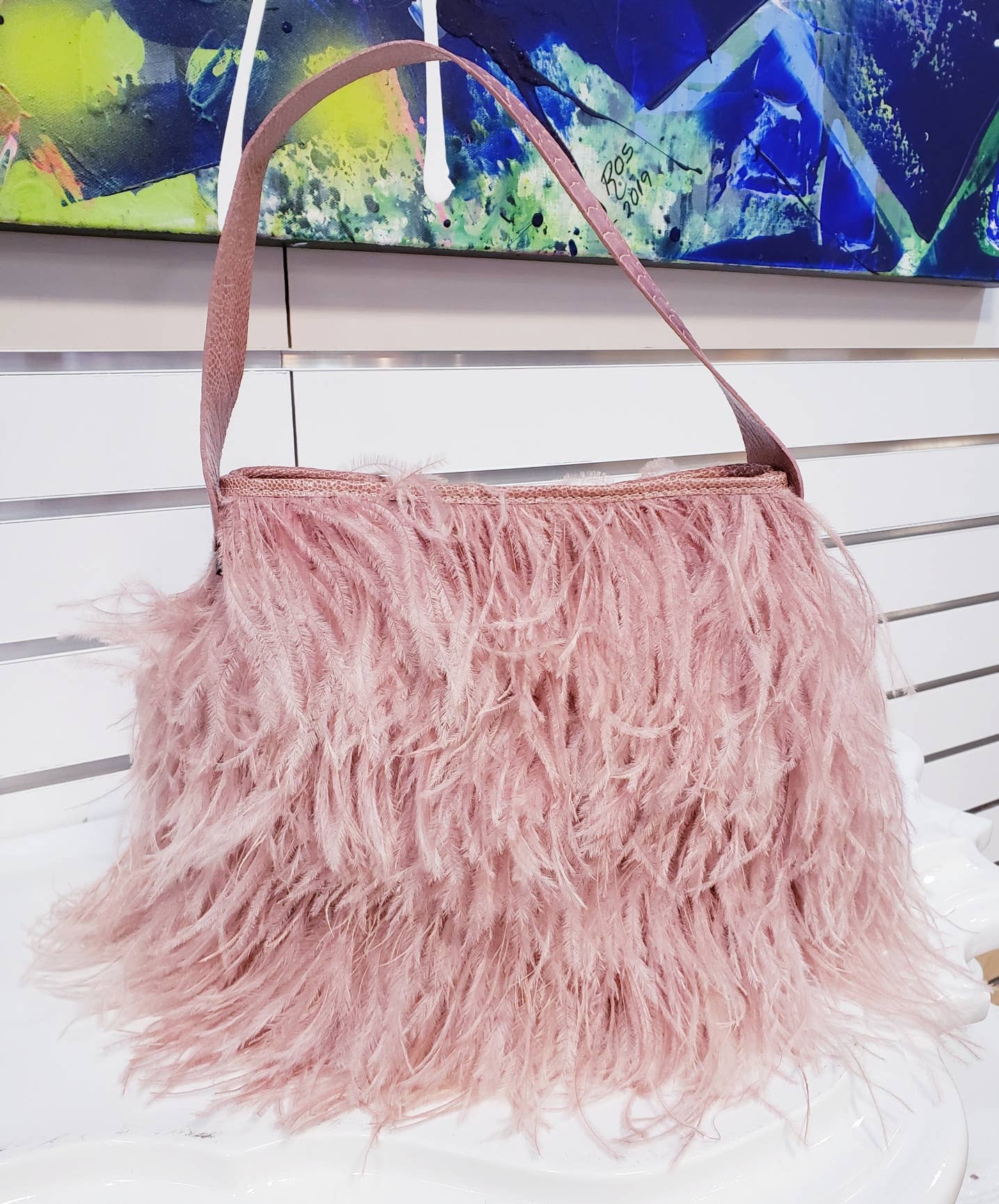 KOLUNTU - Wholesale Tote Bag - Women's - Shayleen Ostrich Feather TOTE11