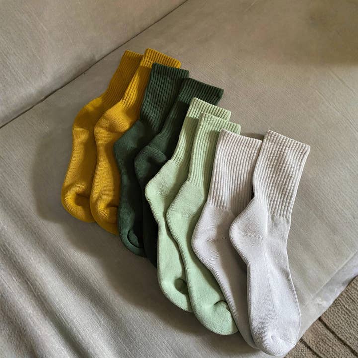 Crew Sock | Cotton-Blend | One Size | Assorted Color Options for wholesale by NAT + NOOR