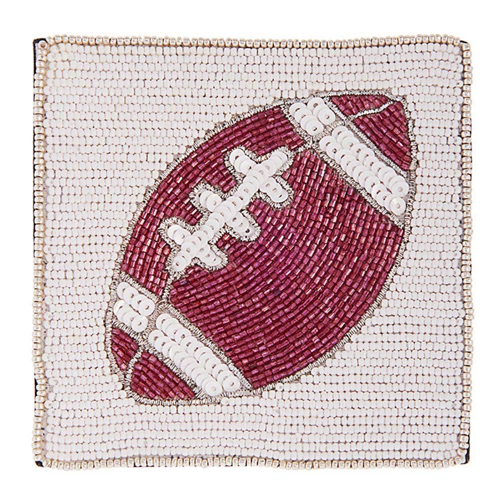 Sensibling Corp. – Großhandel Untersetzer – Game Day Fußball-Untersetzer mit Paillettenperlen18