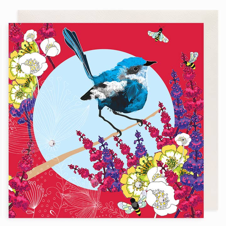 Singing Bird open card for wholesale by Clear Creations