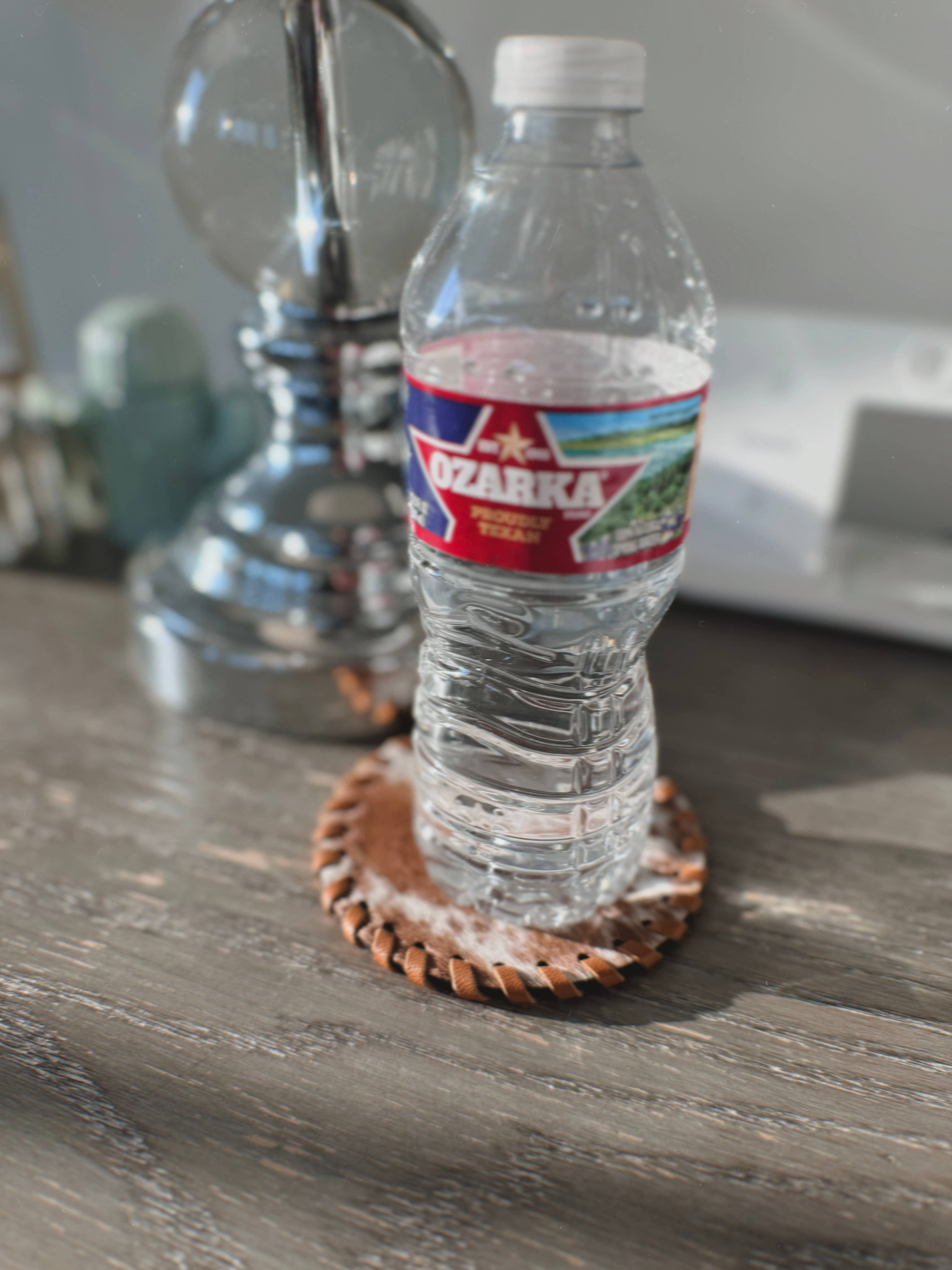 Boho Ranch Shop - Wholesale Coasters - Genuine Cowhide Leather Coasters P| Western Hair-On Hide1