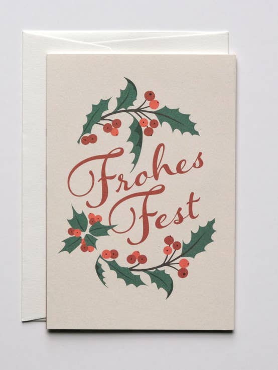 Frohes Fest Weihnachtskarte für den Großhandel von Haferkorn & Sauerbrey