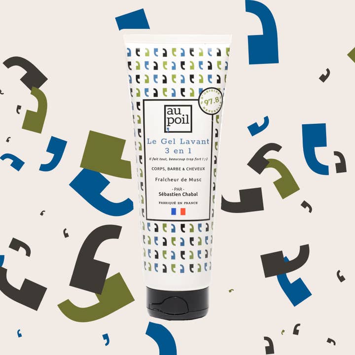 Au Poil - Wholesale Body Wash/Shower Gel - Men's - Cleansing Gel 250 ml - Hair and Beard Body1