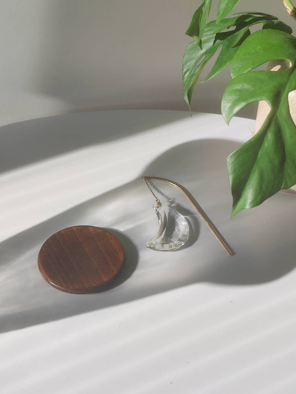 Atelier Intuitive - Wholesale Ornament - MYSTIQUE • Freestanding Suncatcher | Crystal Moon Decoration5