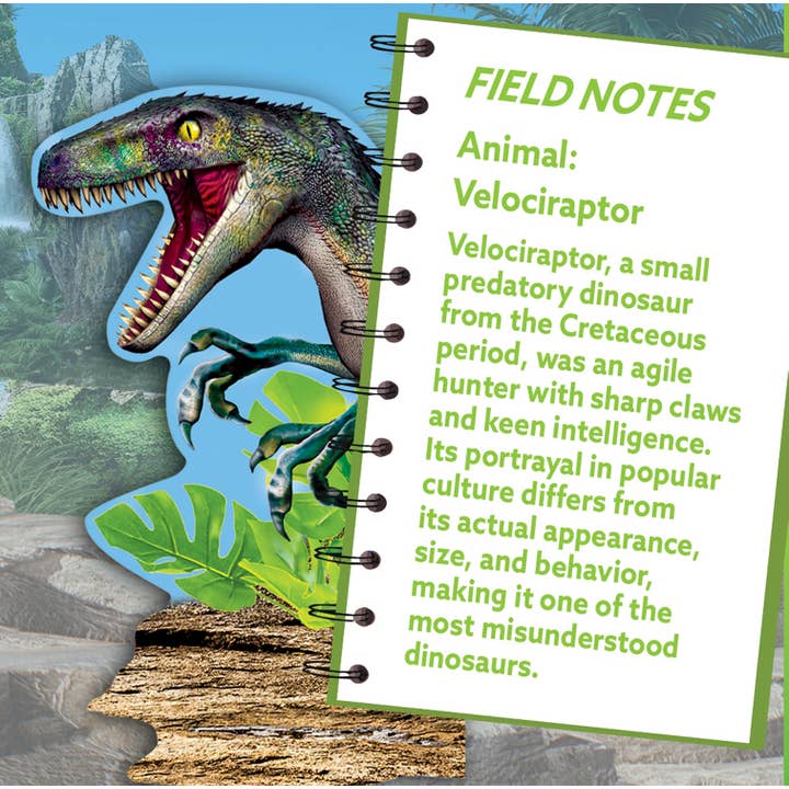 Masterpieces Puzzles - Wholesale Puzzle - Kids - Raptor 100 Piece Shaped Jigsaw Puzzle2