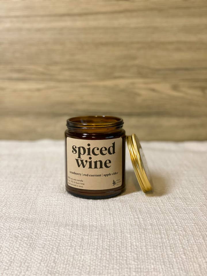 Spiced Wine - 100% Soy Wax Candle for wholesale by Sage Candle Co.
