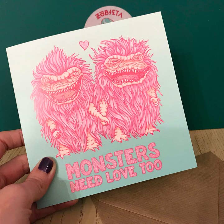 Monsters hebben ook liefde nodig voor wholesale door Zubieta Illustration