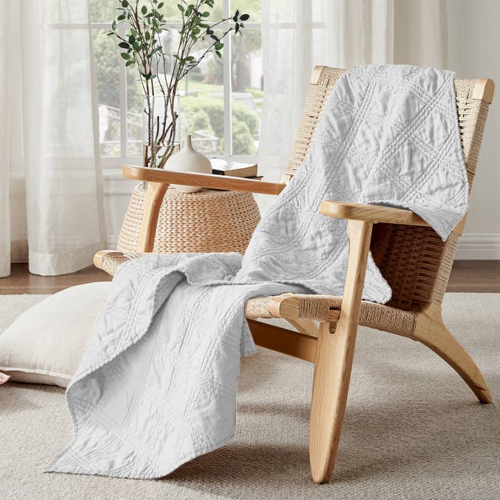 Washed Linen Quilted Throw and other Purchase Wholesale washed linen fabric. Free Returns & Net 60 Terms on Faire trending on Faire.