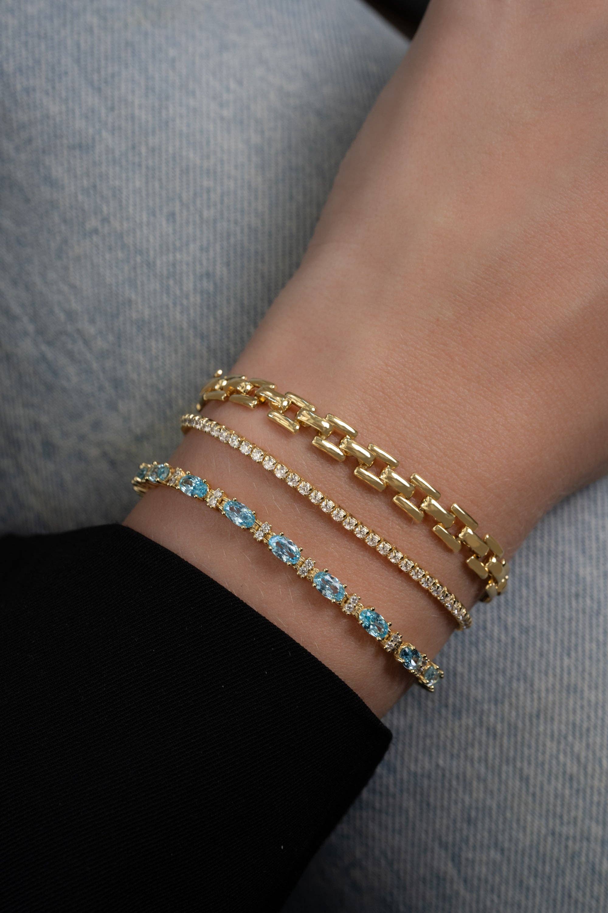 Sami Jewels - Wholesale Tennis Bracelet - Aquamarine Tennis Bracelet8