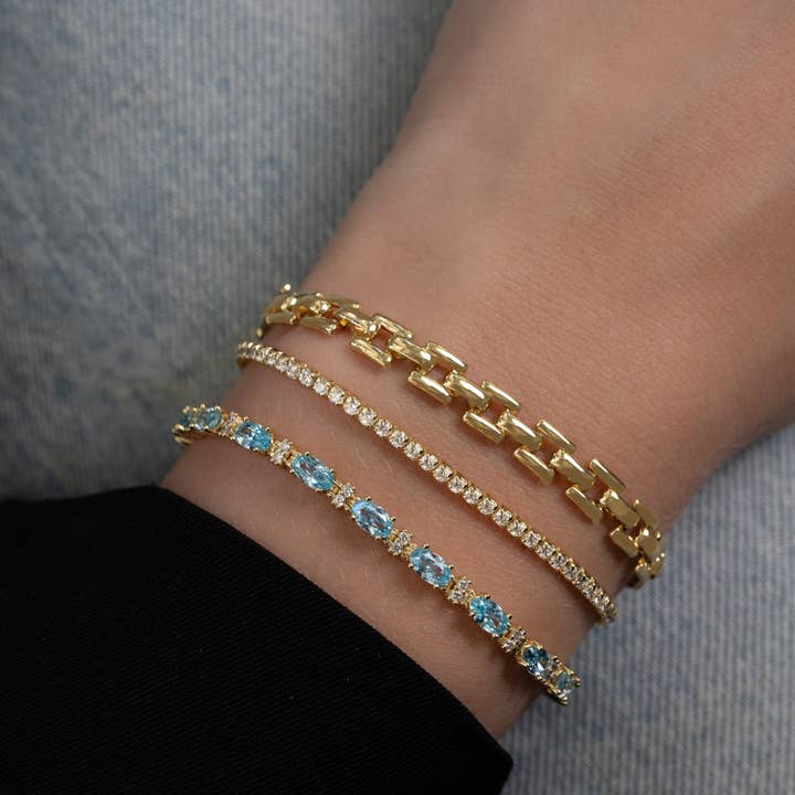 Sami Jewels - Wholesale Tennis Bracelet - Aquamarine Tennis Bracelet8