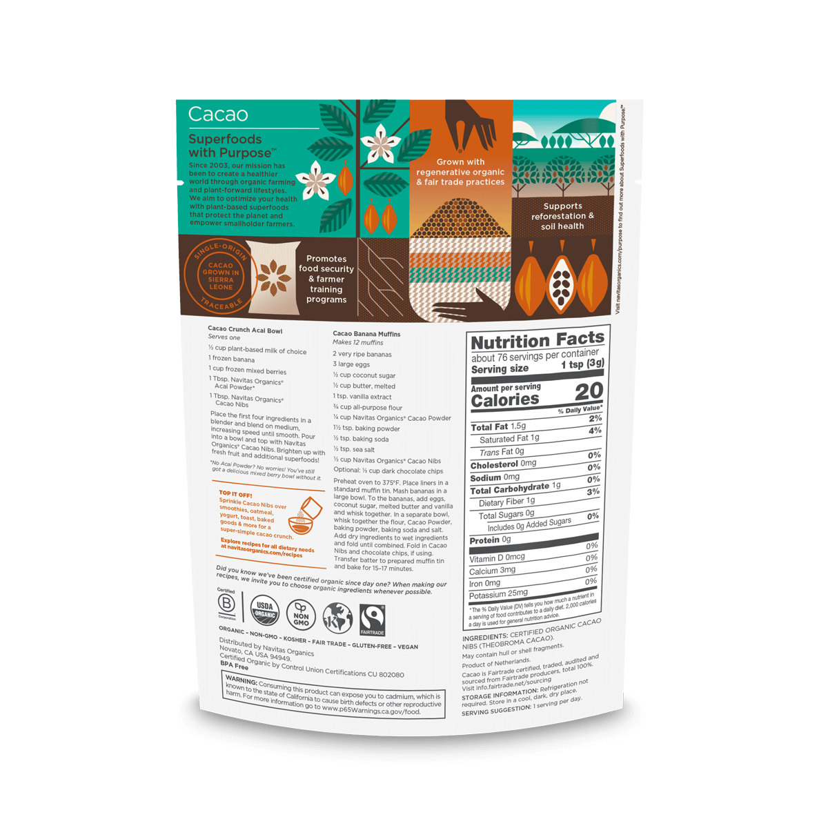 Navitas Organics - Wholesale Chocolate - Cacao Nibs3