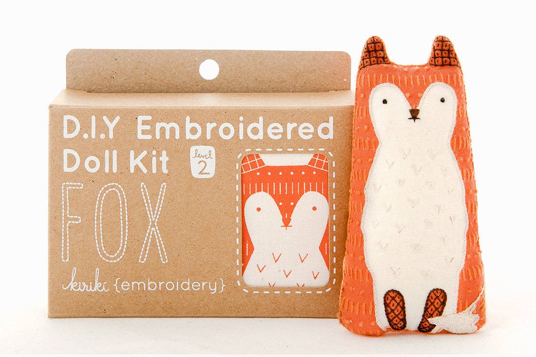 Kiriki Press – Engroshandel Broderitilbehør – Fox - Broderi Kit1