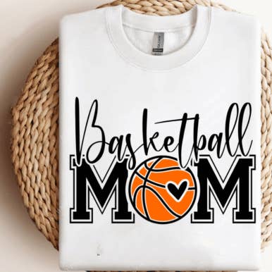 Basketball mom tee for wholesale by The Muddy Magnolia Boutique